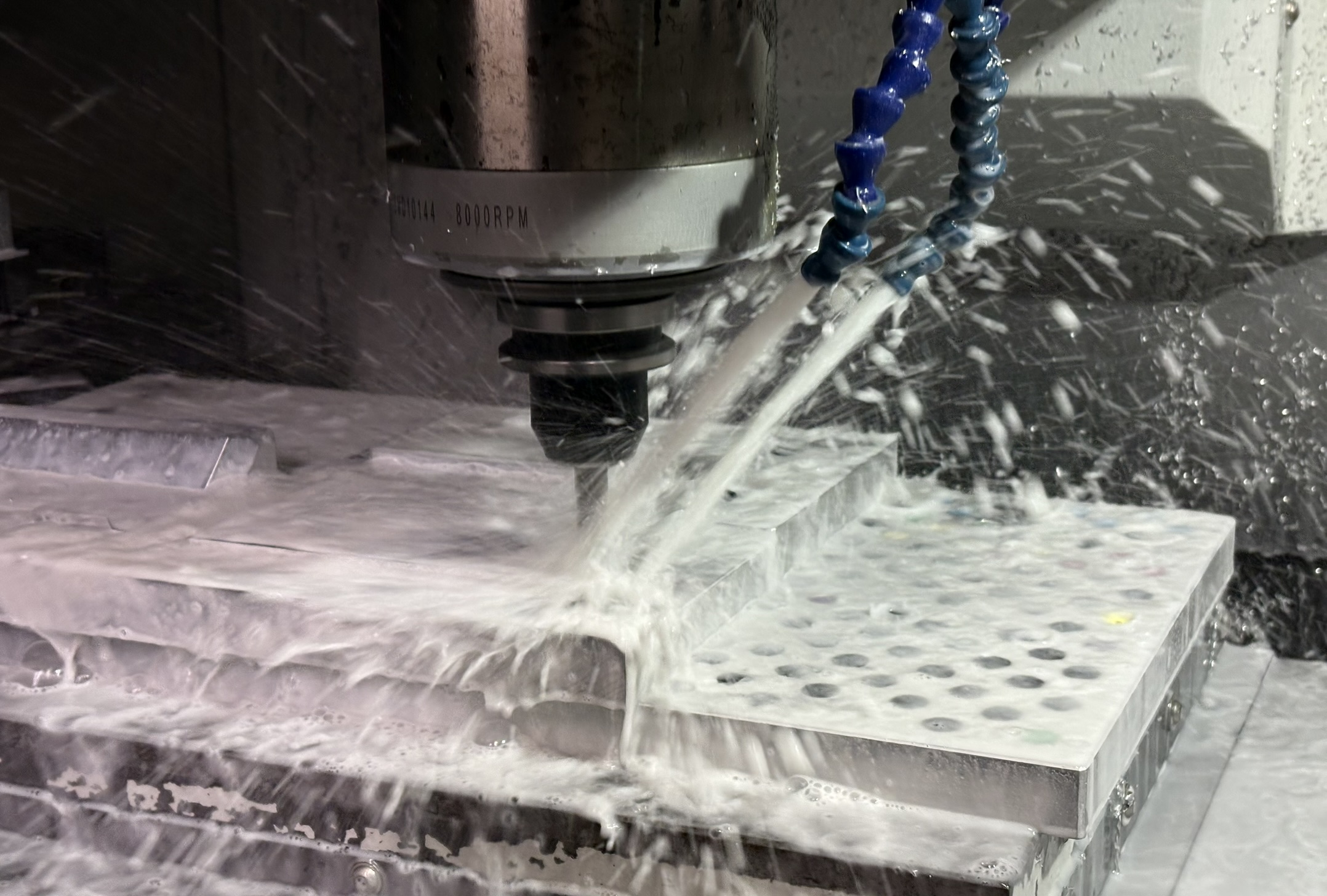 XYZ 750 LR milling aluminium at Cley CNC